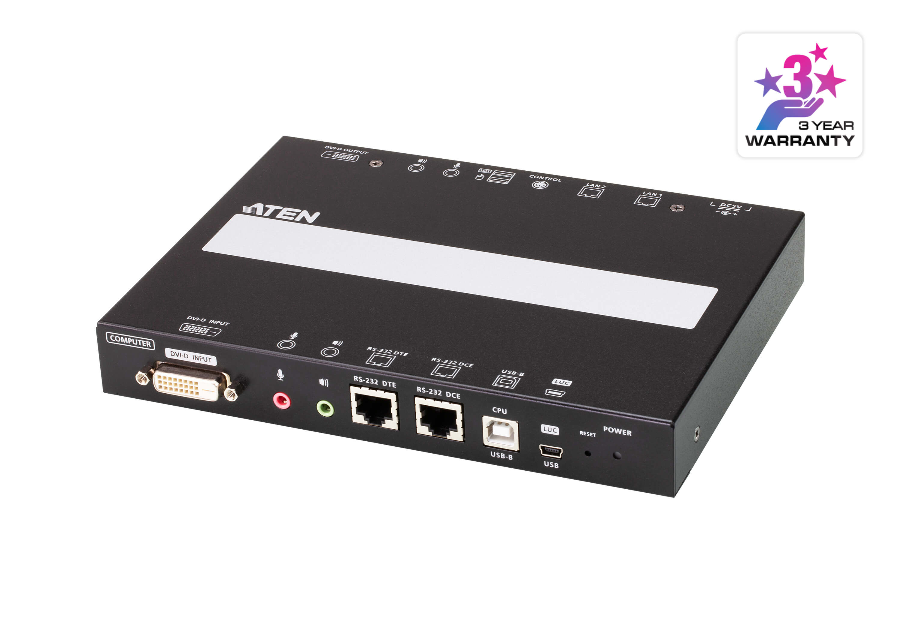 1-Local/Remote Shared Access Single Port DVI KVM over IP Switch