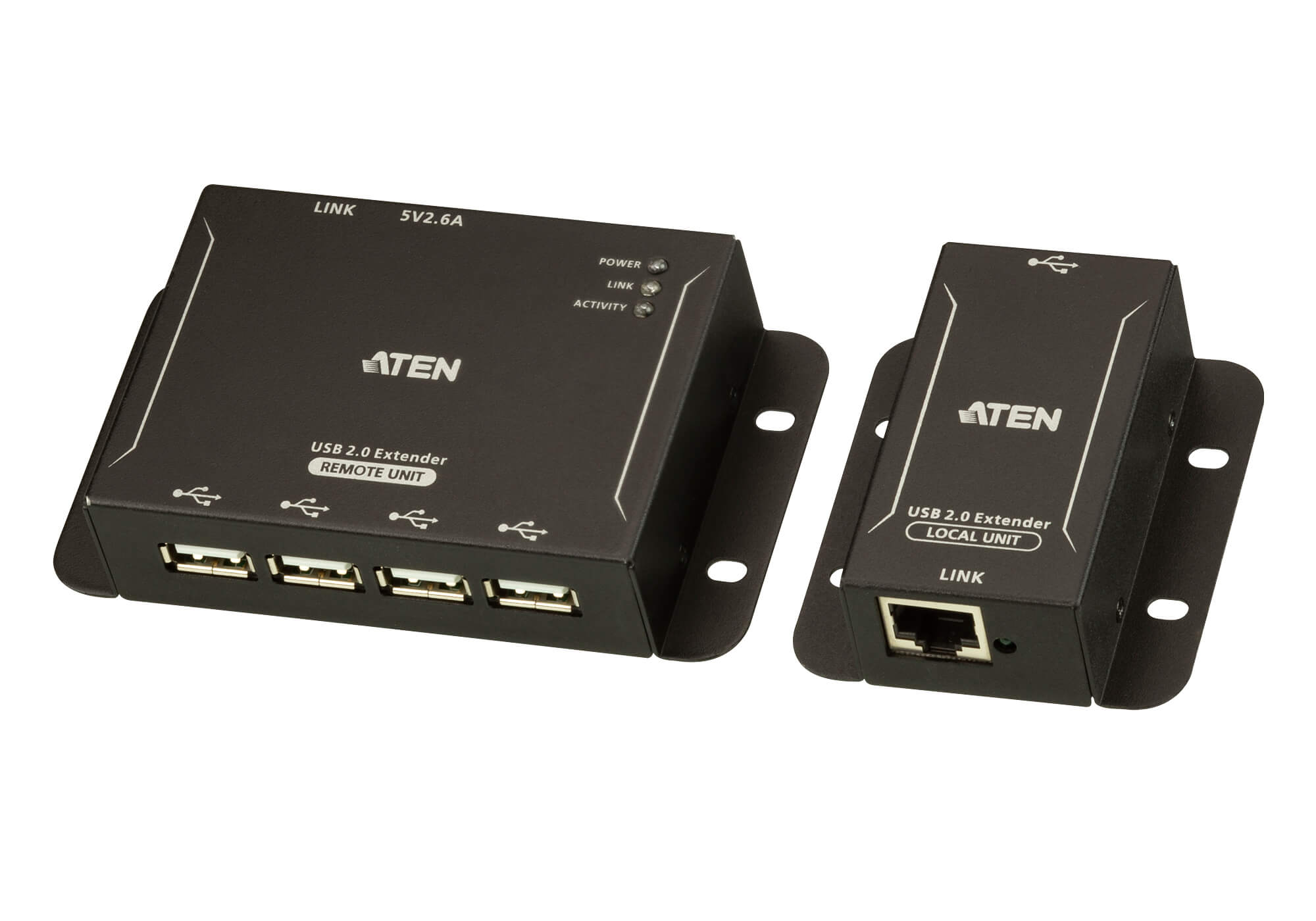 4-Port USB 2.0 Cat 5 Extender (up to 50 m)