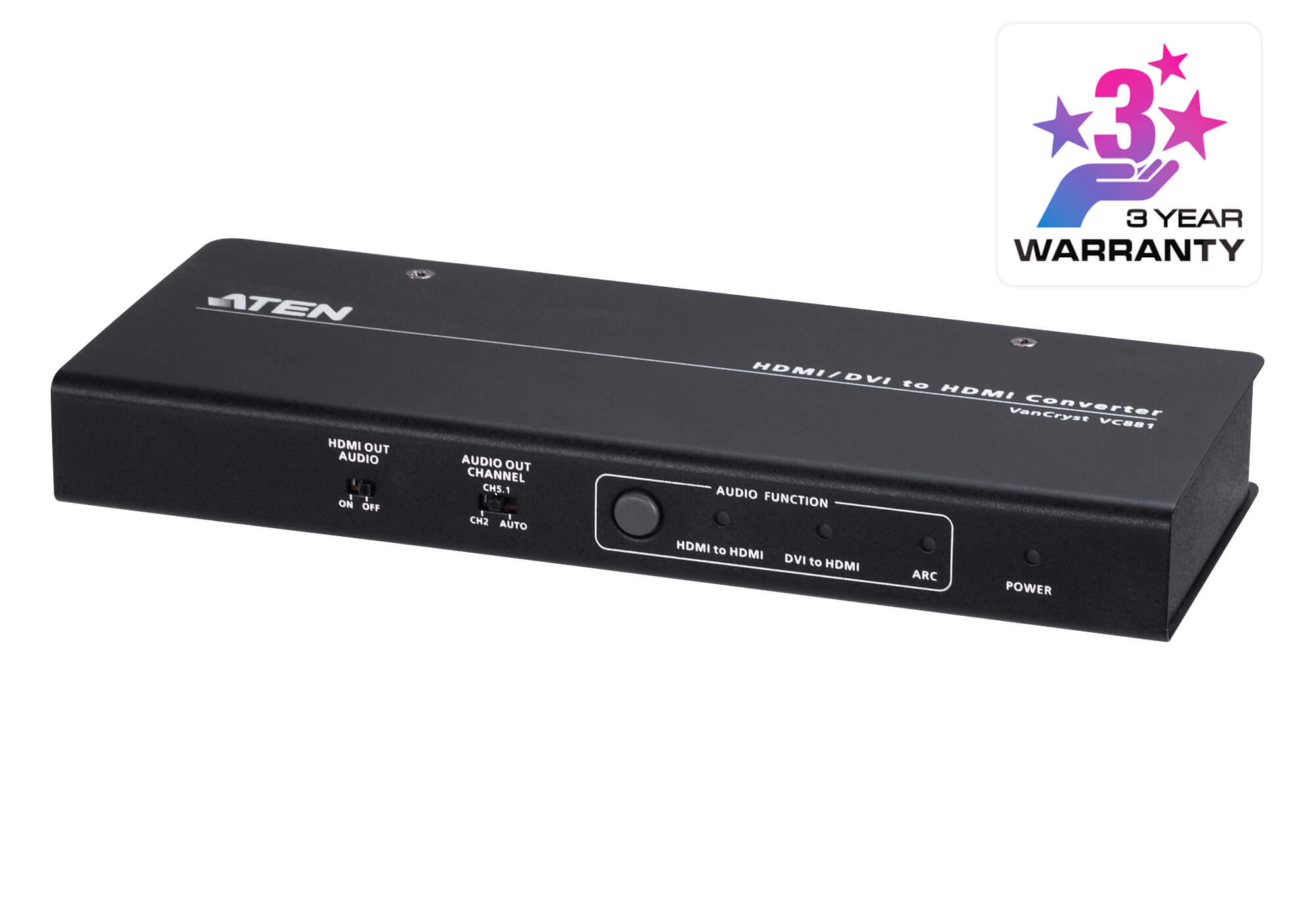 4K HDMI/DVI to HDMI Converter with Audio De-embedder
