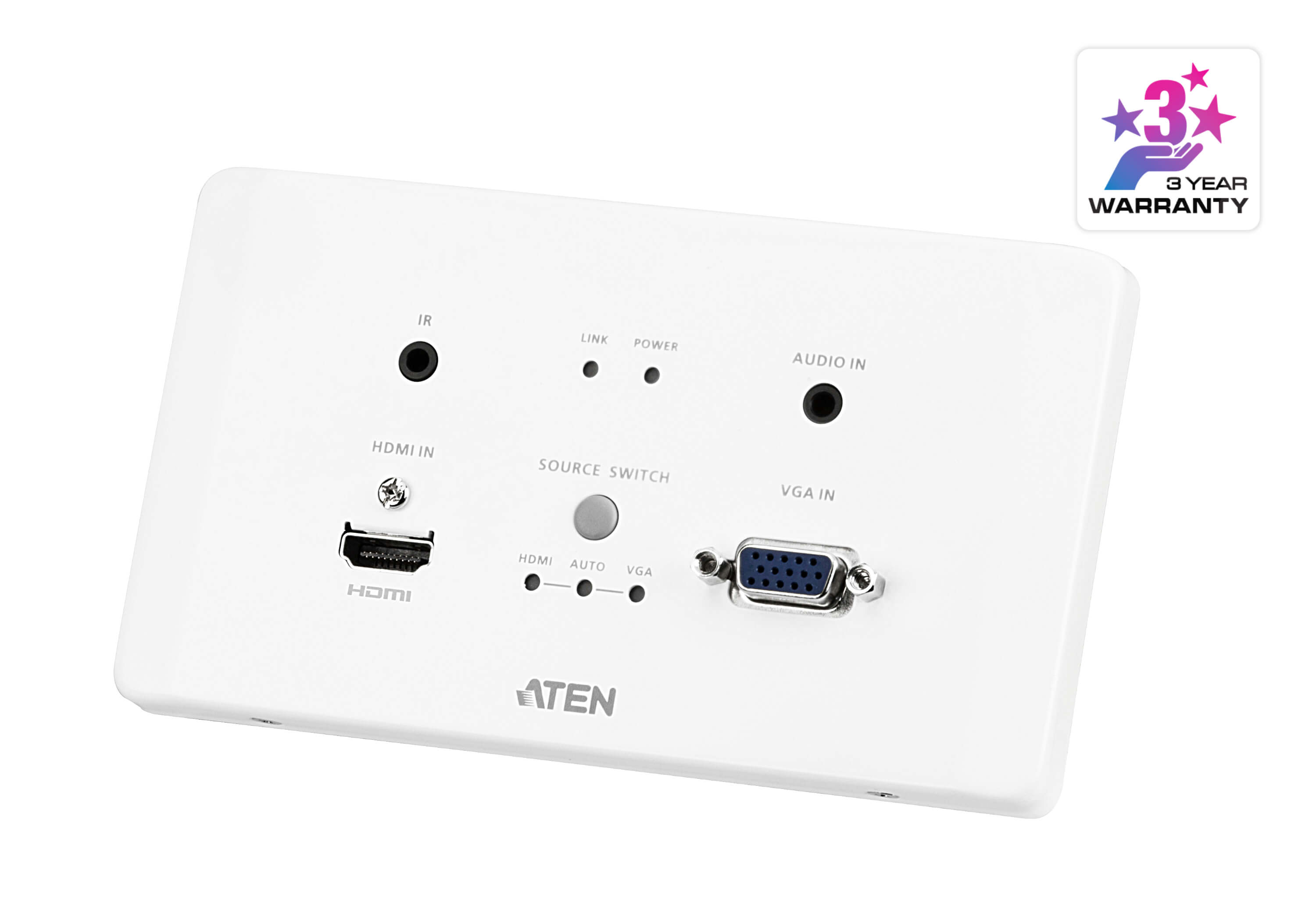 HDMI & VGA HDBaseT Transmitter with EU Wall Plate / PoH (4K@100m) (HDBaseT Class A) (PoH  PD)