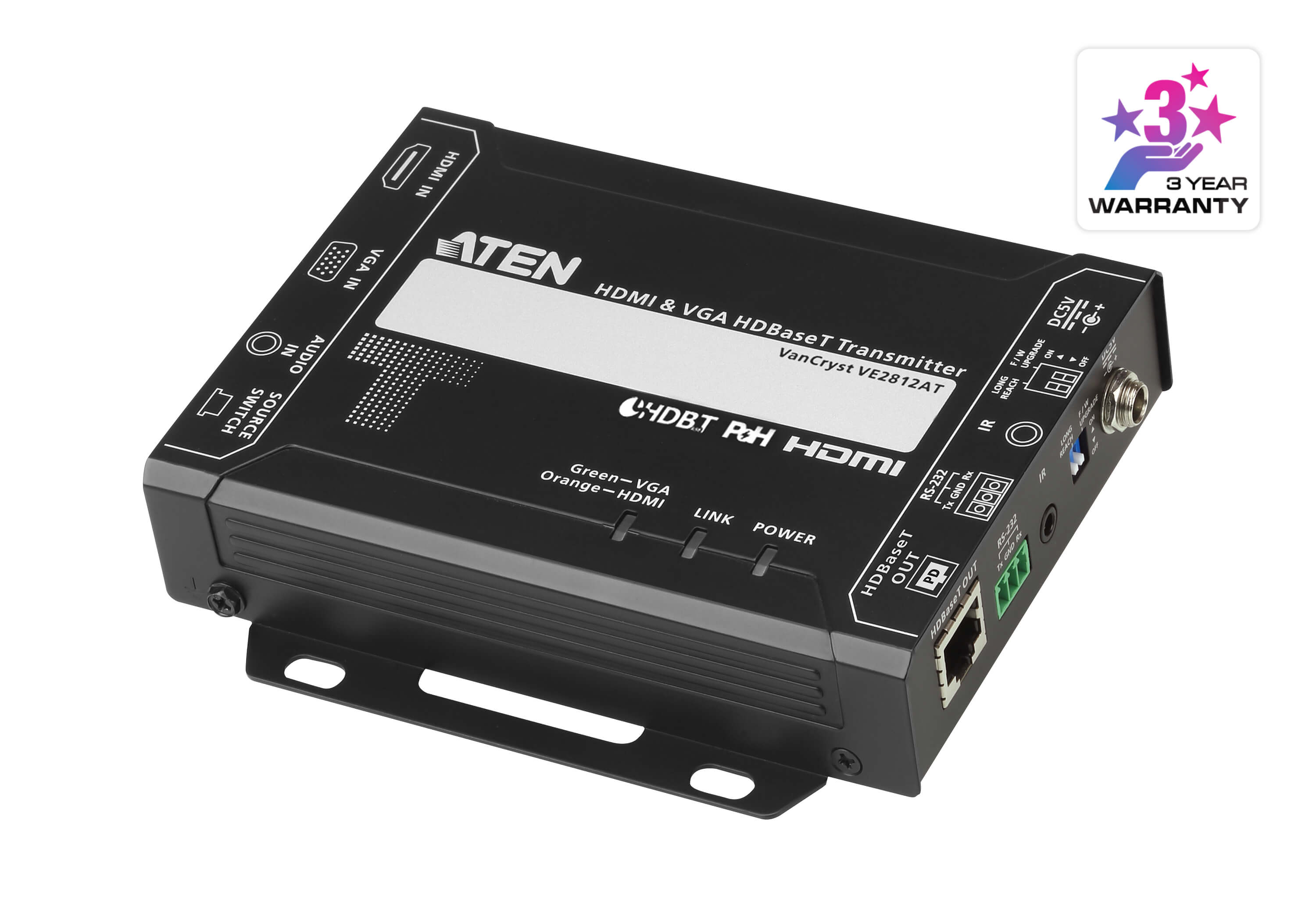 HDMI & VGA HDBaseT Transmitter with POH (4K@100m) (HDBaseT Class A) (PoH PD)