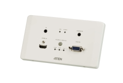 HDMI & VGA HDBaseT Transmitter with EU Wall Plate (4K@100m) (HDBaseT Class A)