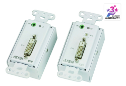 DVI/Audio Cat 5 Extender Wall Plate (US) (1920 x 1200@40m)
