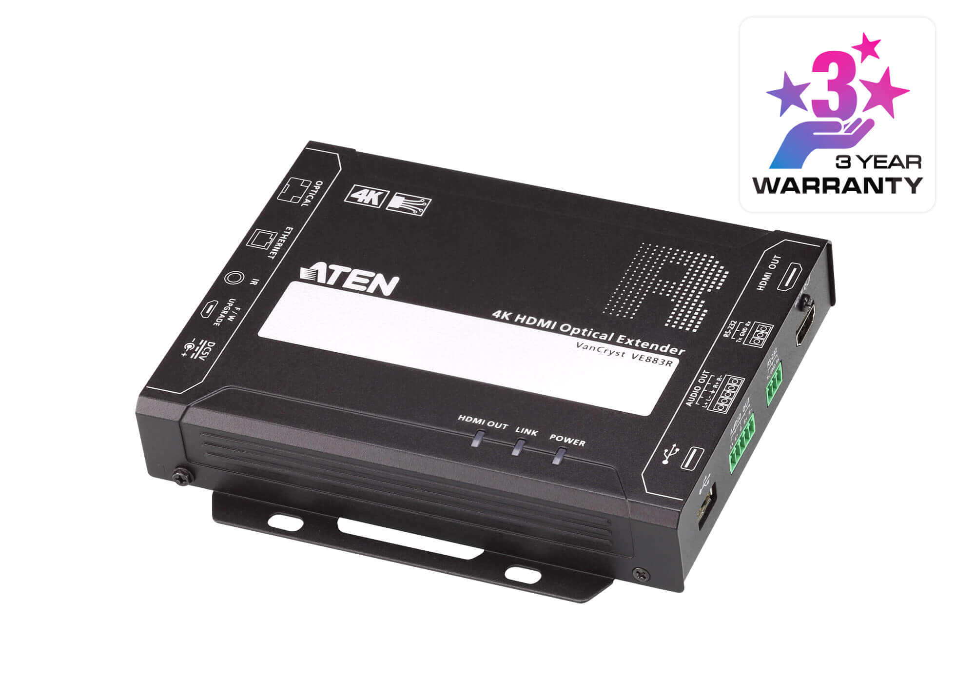 4K HDMI Optical Receiver (4K@300m (K1, MM) / 10km (K2, SM))