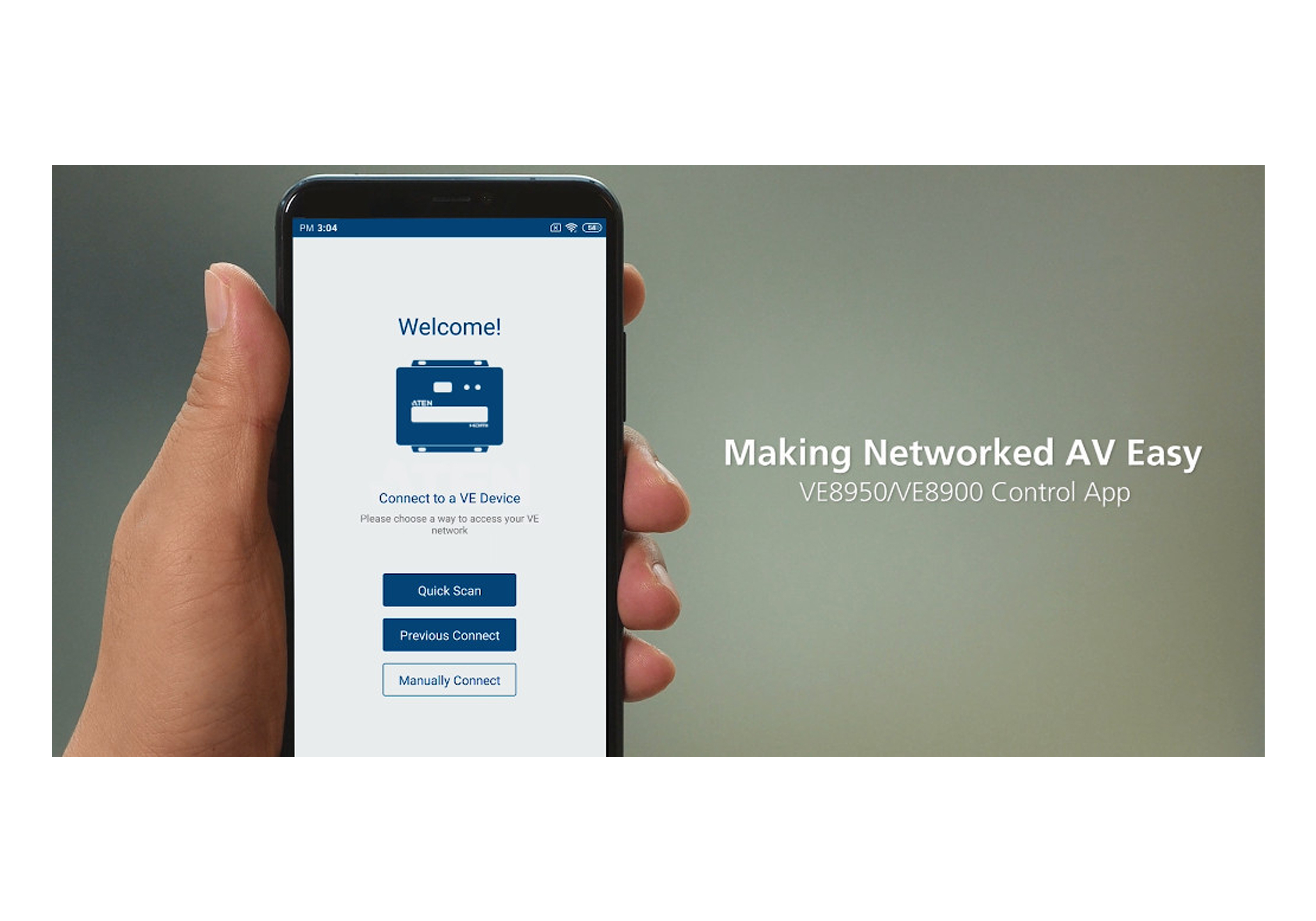 VE8900/VE8950 Control App &ndash; Mobile App