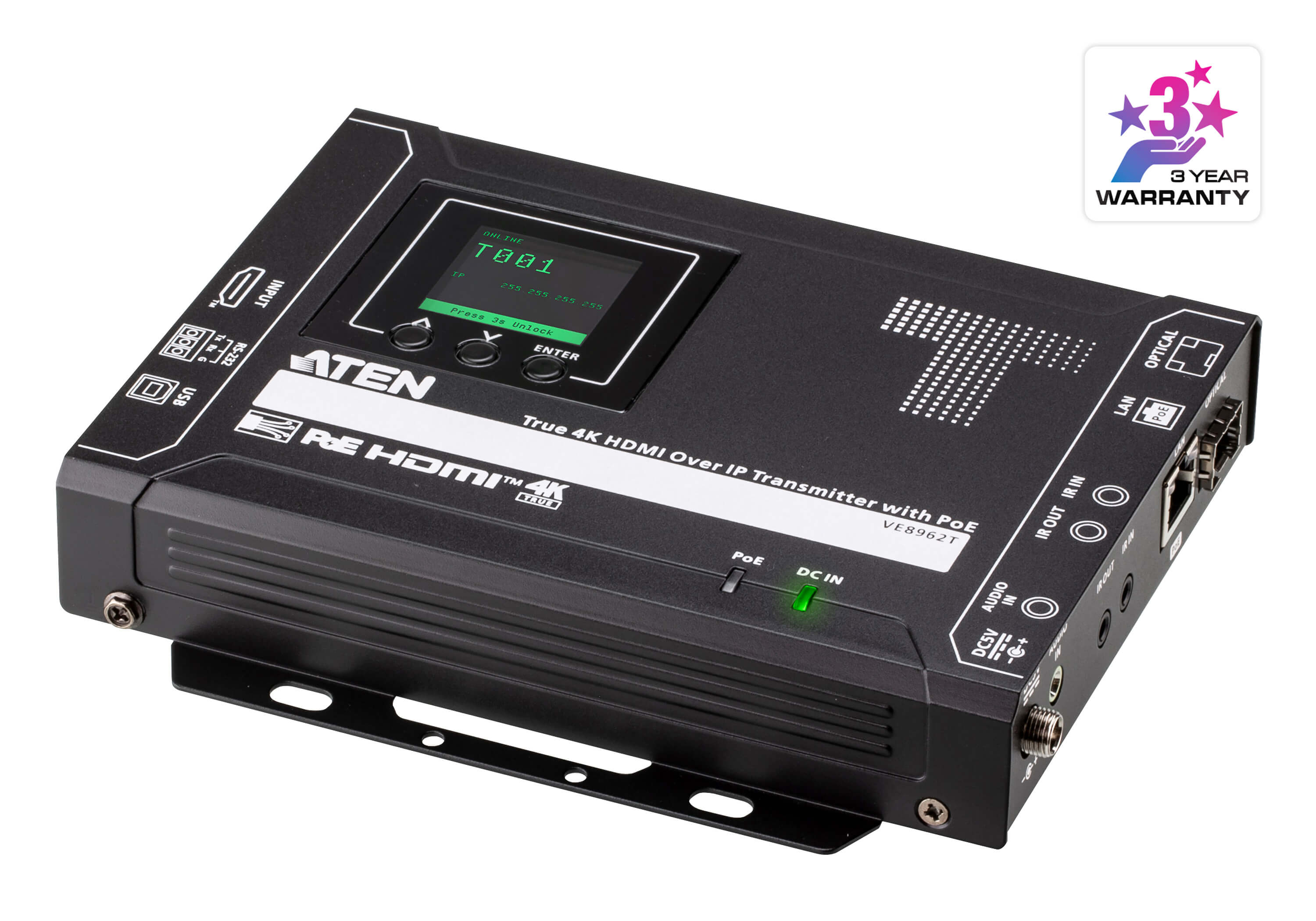 True 4K HDMI over IP Transmitter with PoE