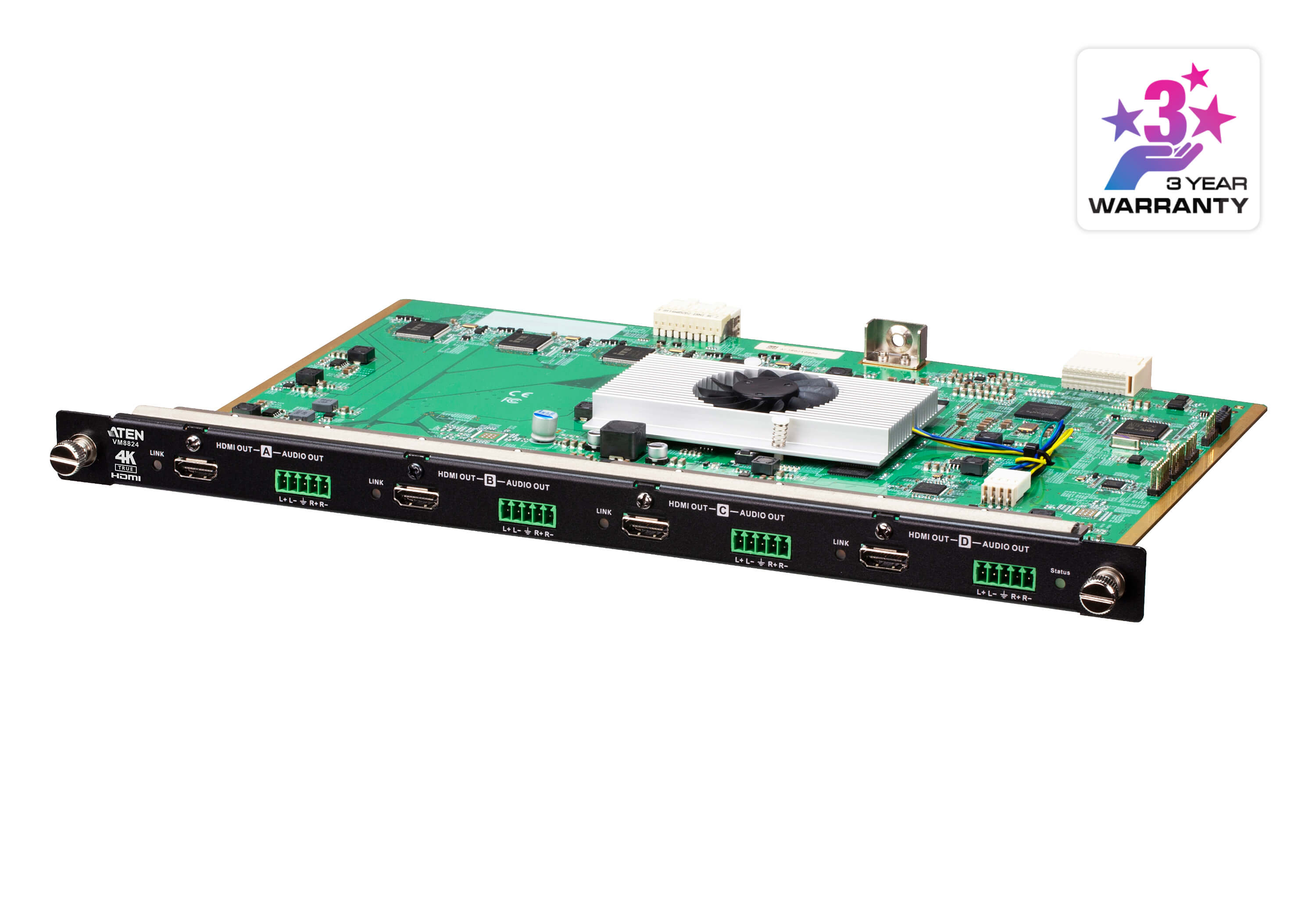 4-Port True 4K HDMI Output Board with Scaler