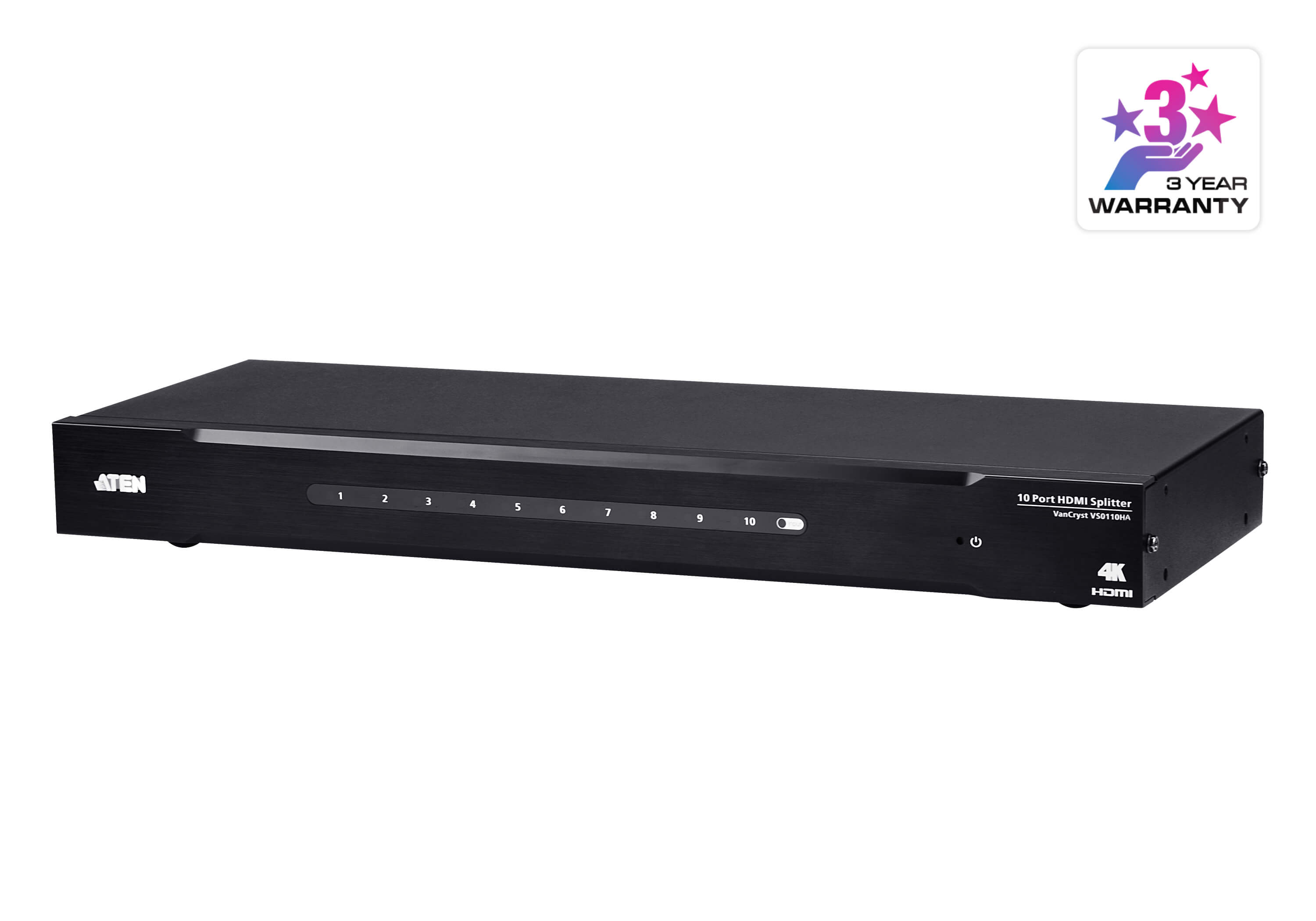 10-Port 4K HDMI Splitter