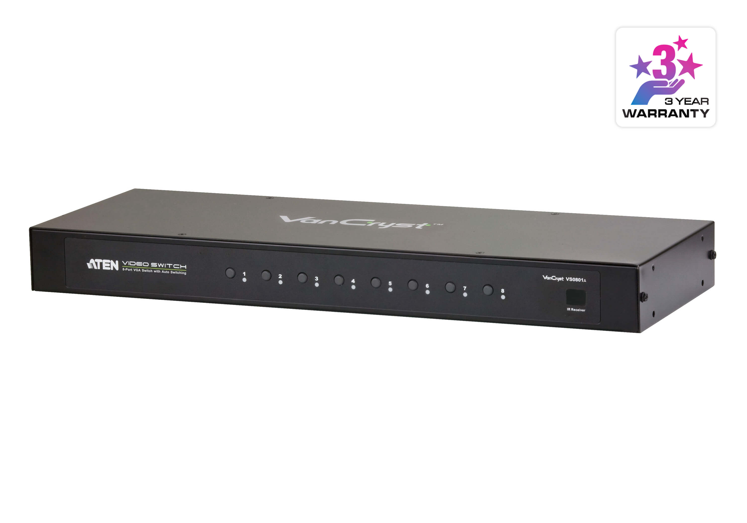 8-Port VGA/Audio Switch with Auto Switching