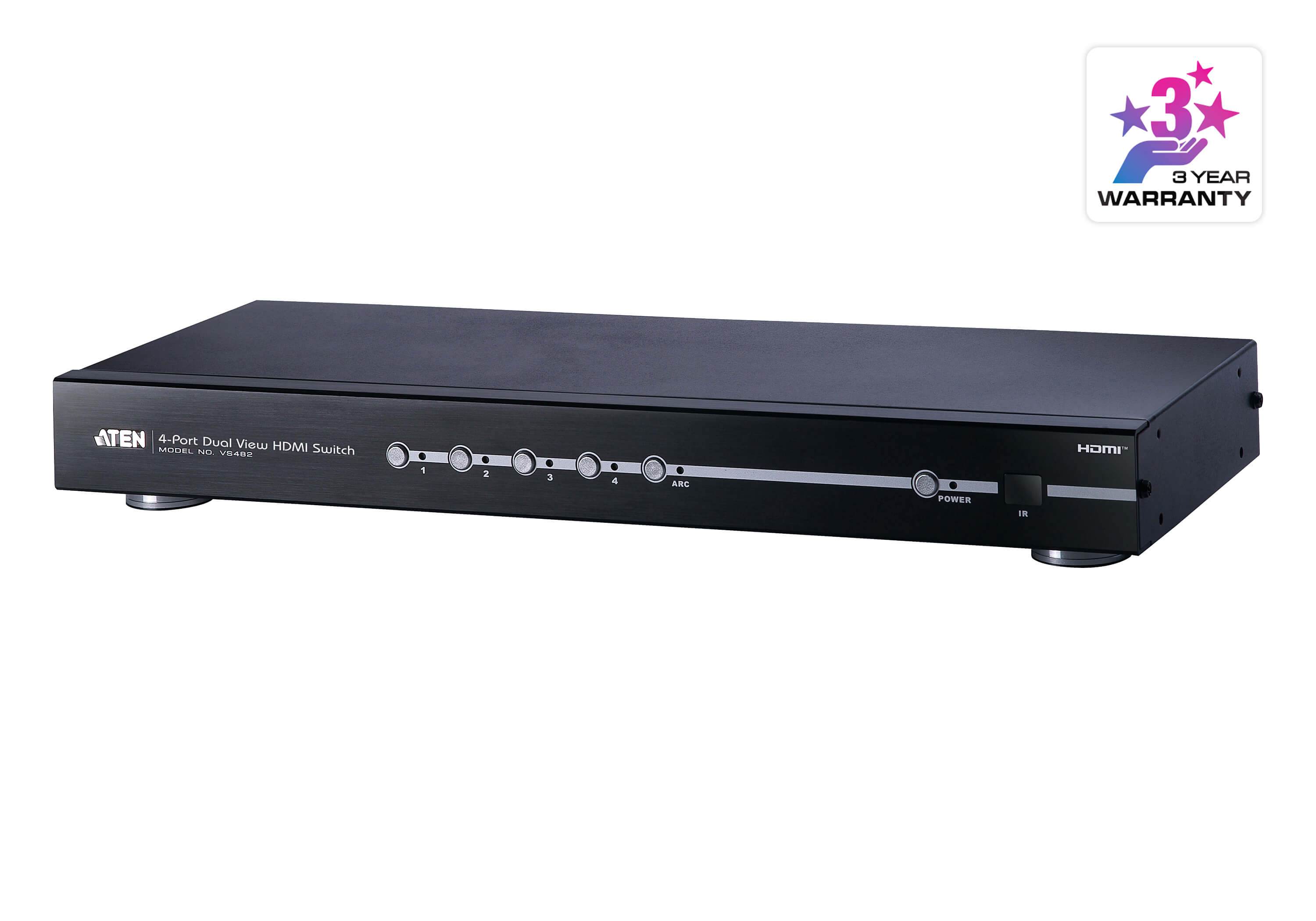 4-Port HDMI Switch with Dual Output