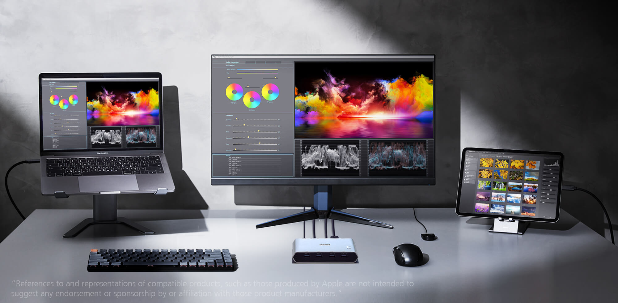 Multi-Display Setup to Facilitate Live Feeds