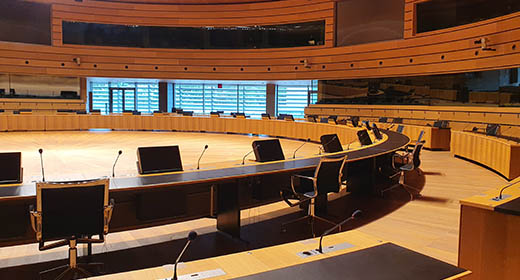 European Convention Center – Scalable AV Distribution for Digital Plenary Hall – Luxembourg