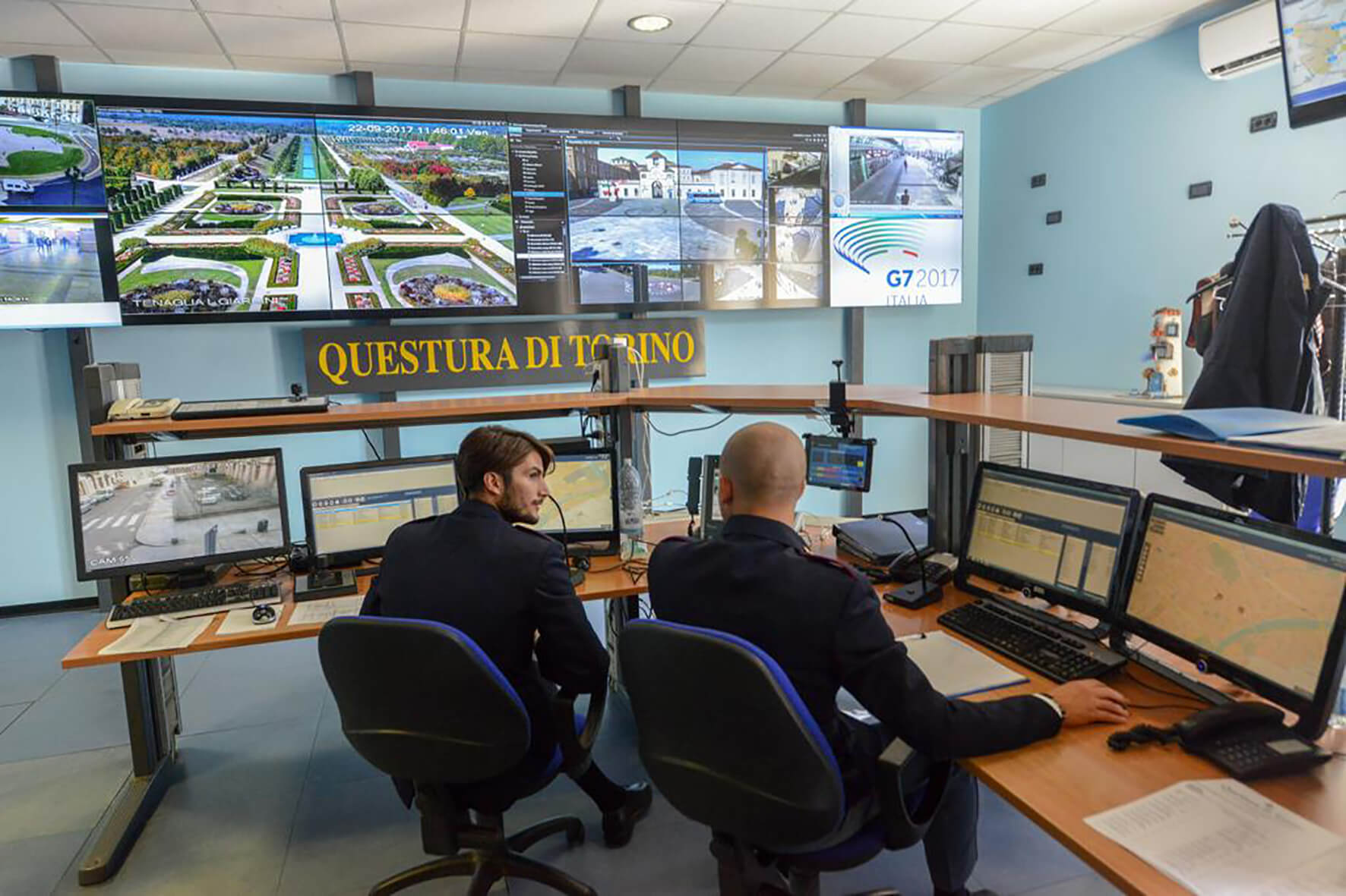 The State Police - City Surveillance Control Room, Italy