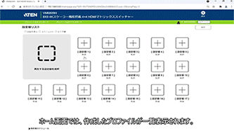 ビデオマトリックススイッチャー