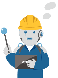 IP-KVMで操作される工場内ロボットのイメージ