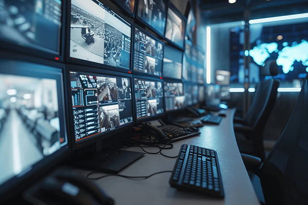 ATEN VE8662 4K HDMI over IP トランシーバー設置例 中央監視室