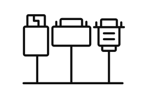Flexible Connectivity (VGA / DVI / HDMI/ RJ-45)