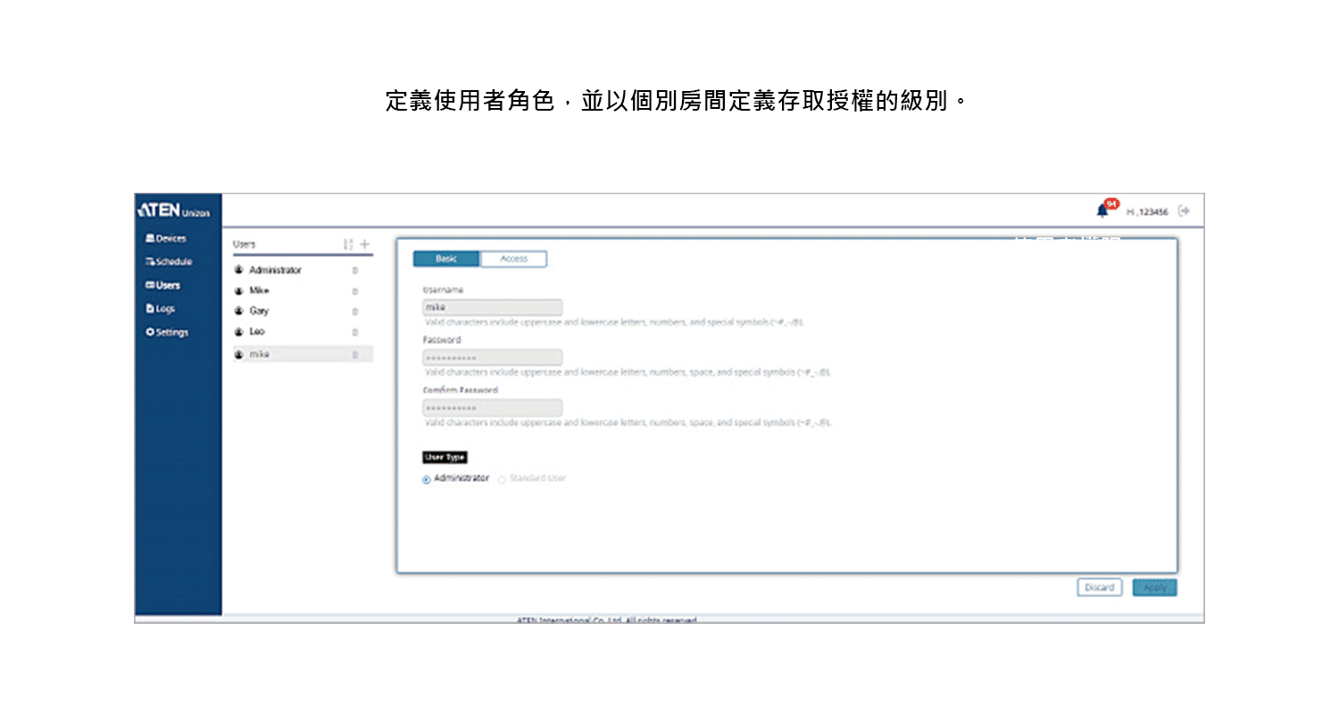 User Access Permission
