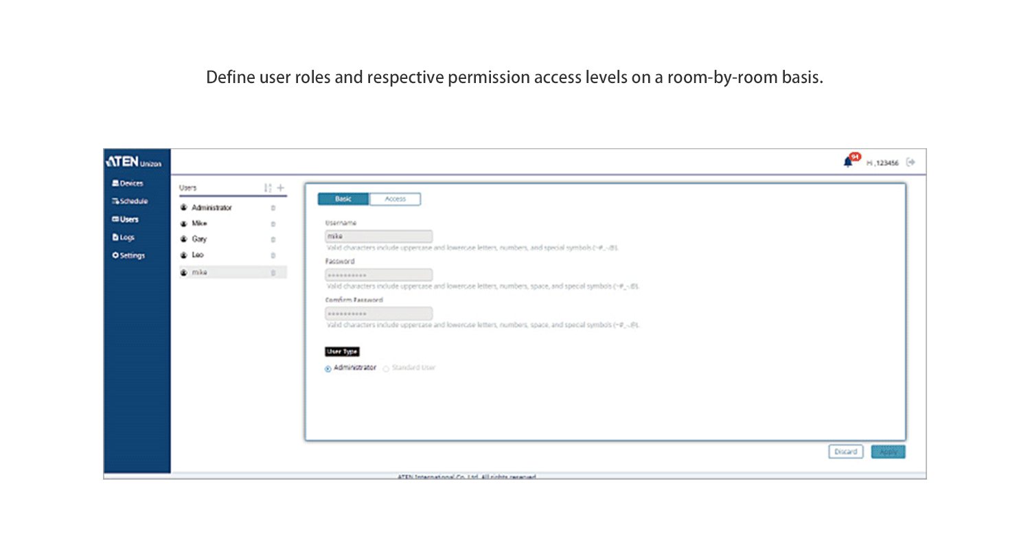 User Access Permission