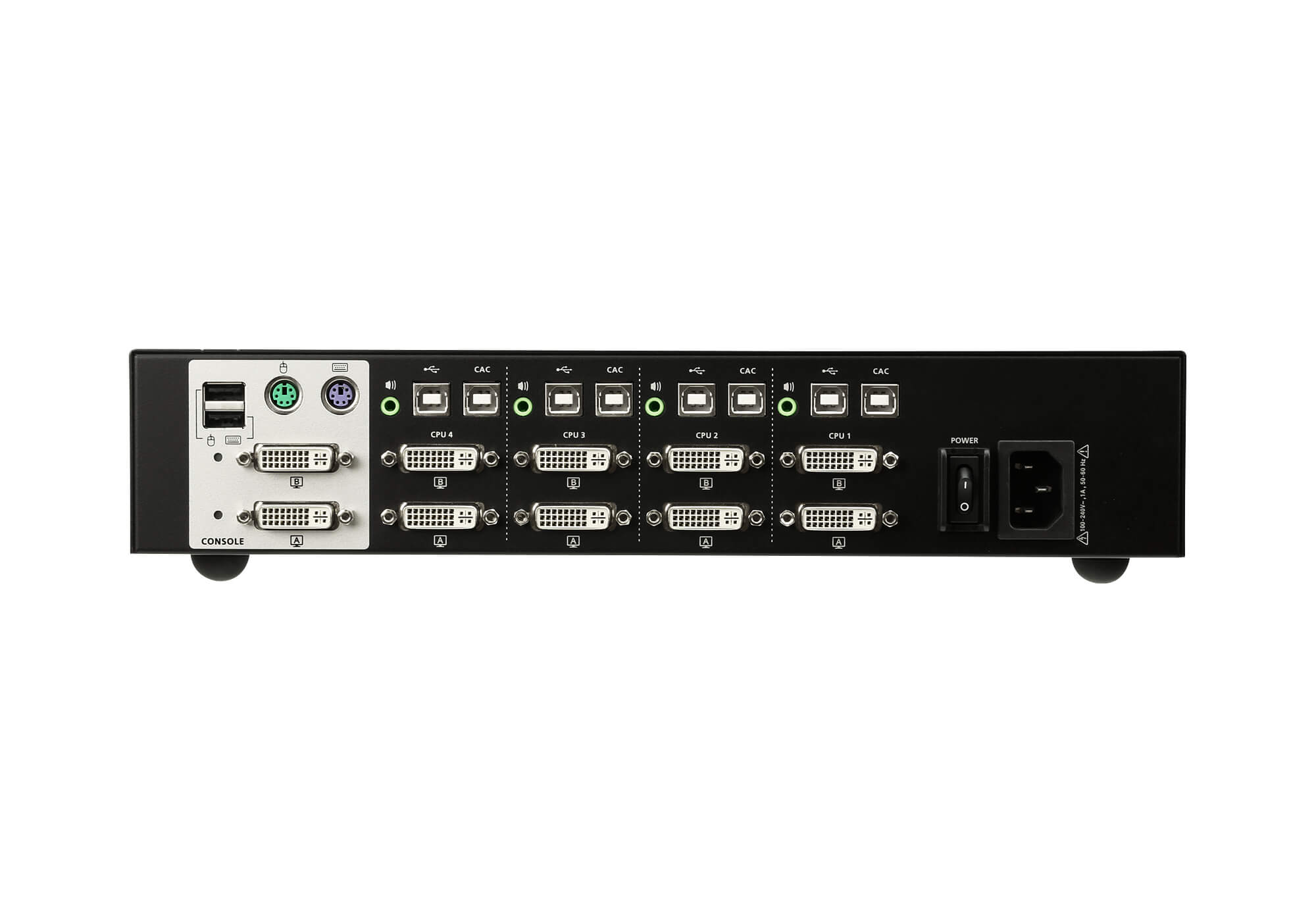 4-Port USB DVI Dual Display Secure KVM Switch (PSS PP v3.0 Compliant)