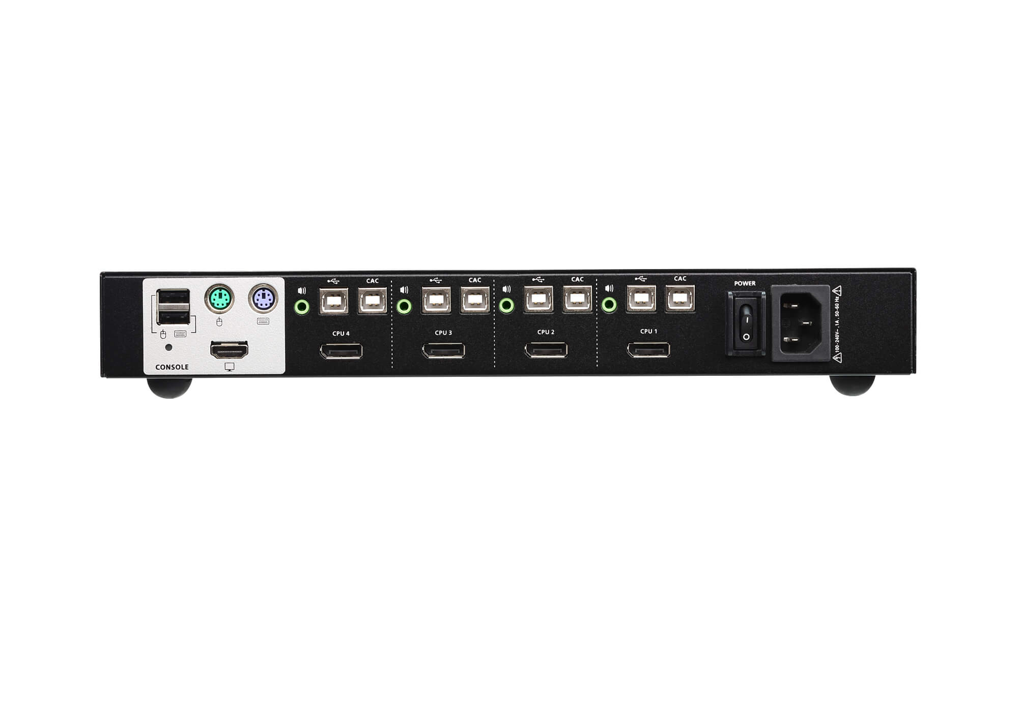 4-Port USB DisplayPort Secure KVM Switch (PSS PP v3.0 Compliant)