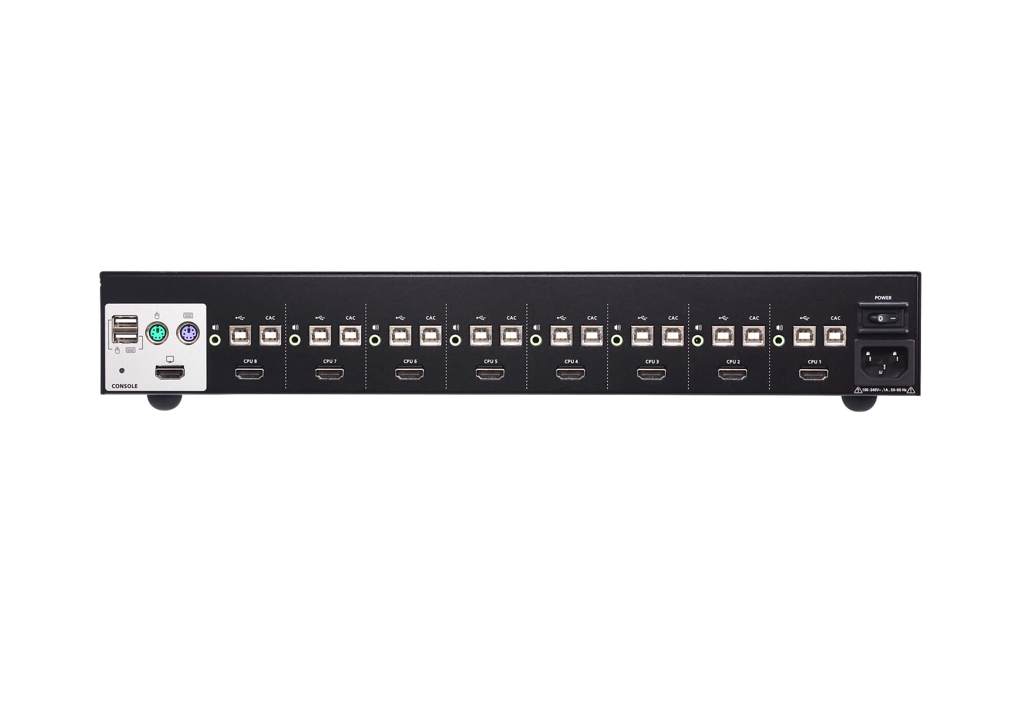 8-Port USB HDMI Secure KVM Switch (PSS PP v3.0 Compliant)