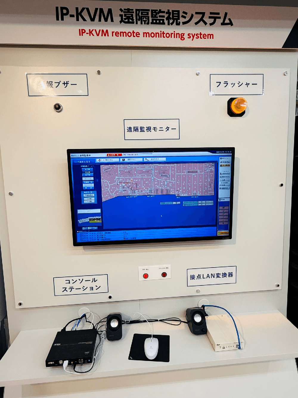 遠隔監視用モニター全体